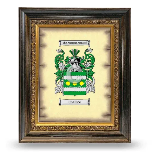 Challice Coat of Arms Framed - Heirloom