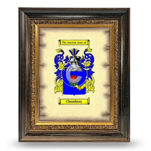 Chambray Coat of Arms Framed - Heirloom