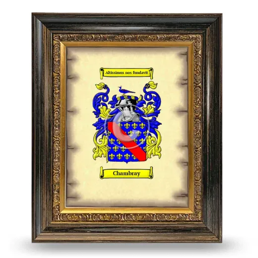 Chambray Coat of Arms Framed - Heirloom