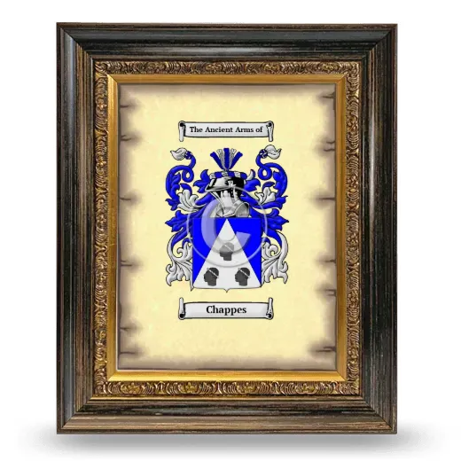 Chappes Coat of Arms Framed - Heirloom
