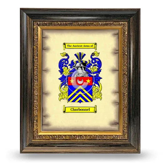 Charbonnel Coat of Arms Framed - Heirloom