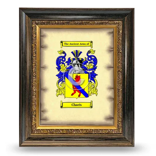 Charis Coat of Arms Framed - Heirloom