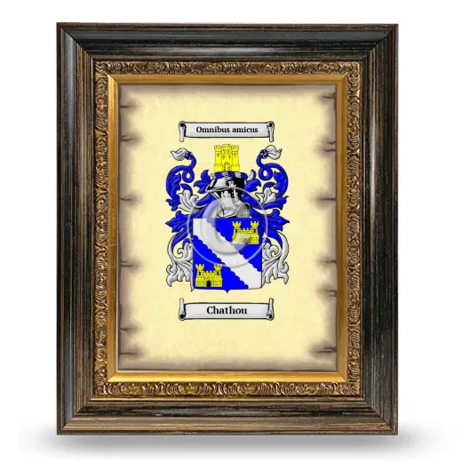 Chathou Coat of Arms Framed - Heirloom