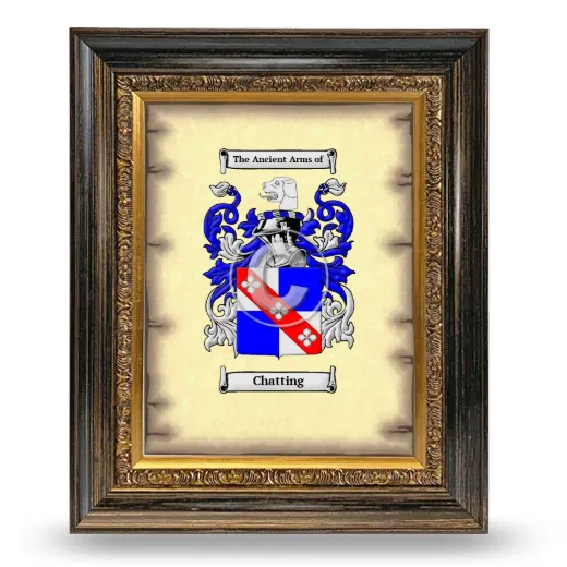 Chatting Coat of Arms Framed - Heirloom