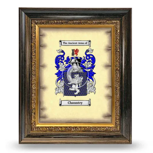 Chauntry Coat of Arms Framed - Heirloom