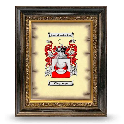Cheppmyn Coat of Arms Framed - Heirloom