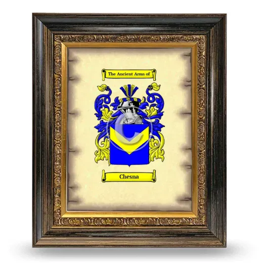 Chesna Coat of Arms Framed - Heirloom