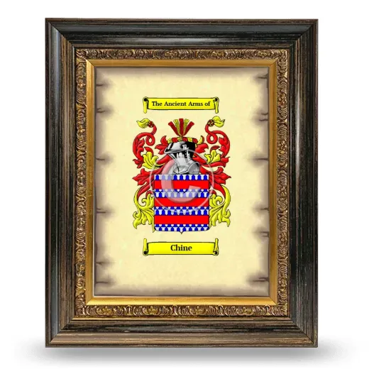 Chine Coat of Arms Framed - Heirloom