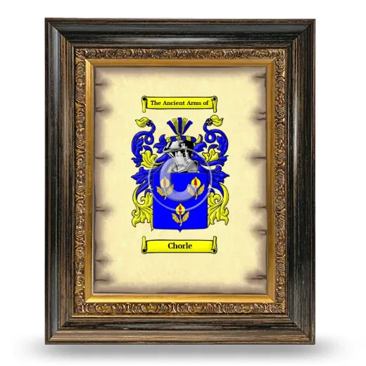 Chorle Coat of Arms Framed - Heirloom