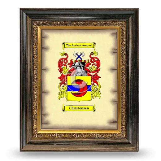 Christensen Coat of Arms Framed - Heirloom