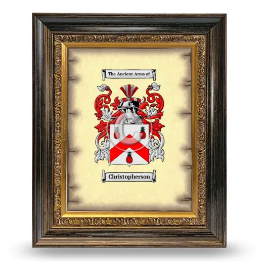 Christopherson Coat of Arms Framed - Heirloom