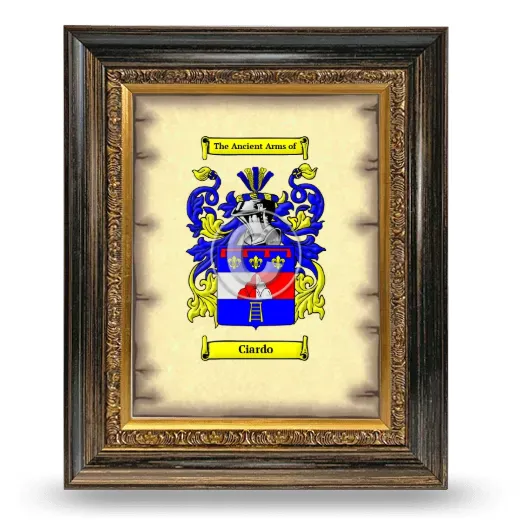 Ciardo Coat of Arms Framed - Heirloom