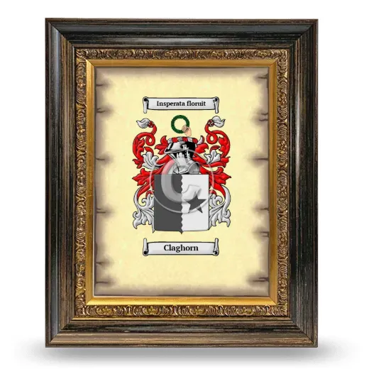 Claghorn Coat of Arms Framed - Heirloom
