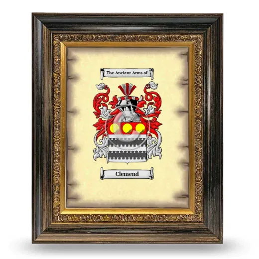 Clemend Coat of Arms Framed - Heirloom