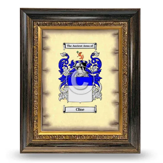 Cline Coat of Arms Framed - Heirloom