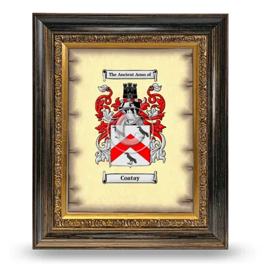 Coatay Coat of Arms Framed - Heirloom