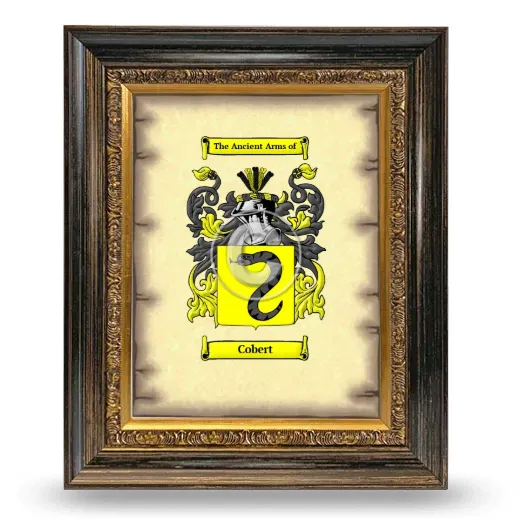 Cobert Coat of Arms Framed - Heirloom
