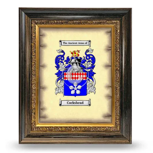 Cockshead Coat of Arms Framed - Heirloom