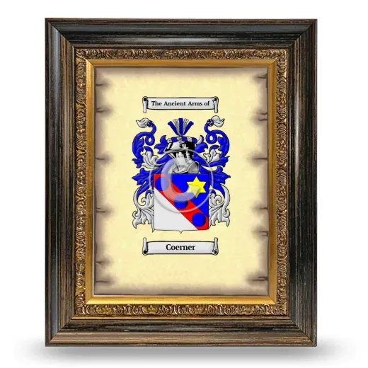 Coerner Coat of Arms Framed - Heirloom