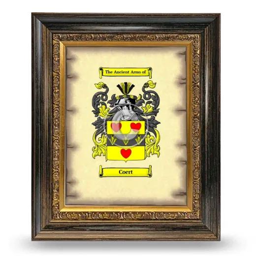 Coert Coat of Arms Framed - Heirloom