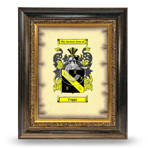 Coggs Coat of Arms Framed - Heirloom