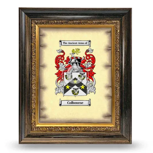 Colbourne Coat of Arms Framed - Heirloom