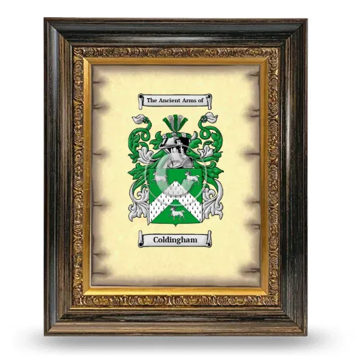 Coldingham Coat of Arms Framed - Heirloom