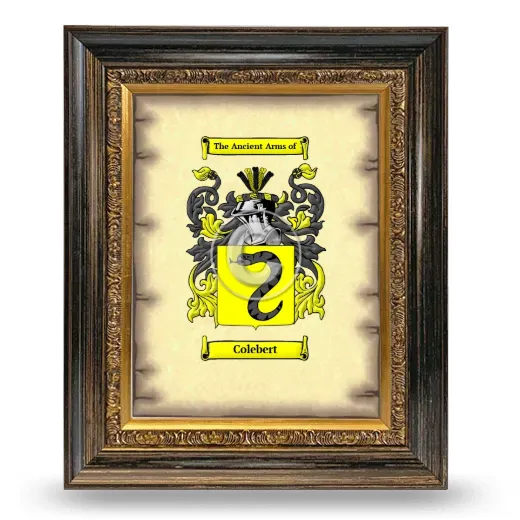 Colebert Coat of Arms Framed - Heirloom