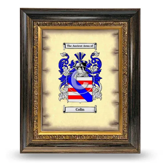 Colin Coat of Arms Framed - Heirloom