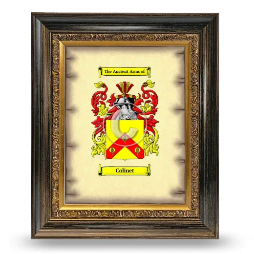 Colinet Coat of Arms Framed - Heirloom
