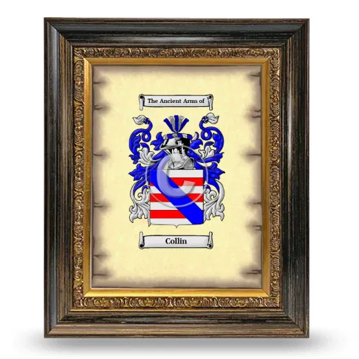 Collin Coat of Arms Framed - Heirloom