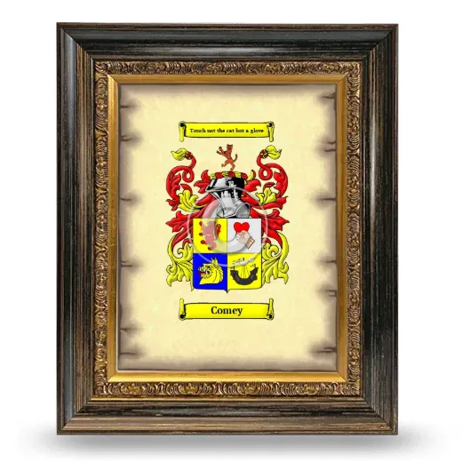 Comey Coat of Arms Framed - Heirloom