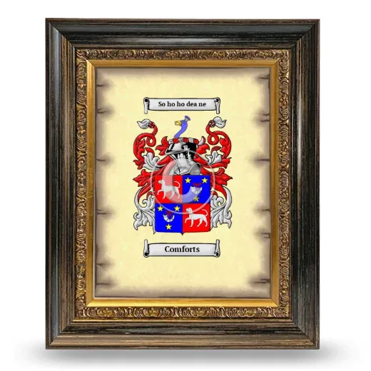 Comforts Coat of Arms Framed - Heirloom
