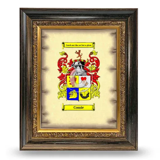 Comie Coat of Arms Framed - Heirloom