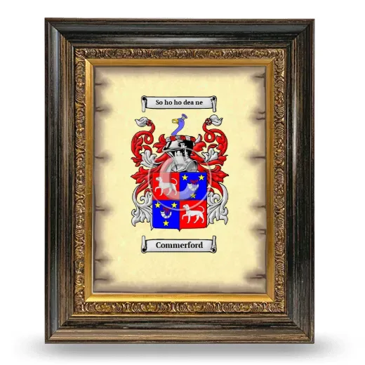 Commerford Coat of Arms Framed - Heirloom