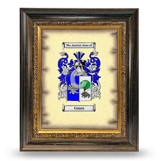 Conca Coat of Arms Framed - Heirloom