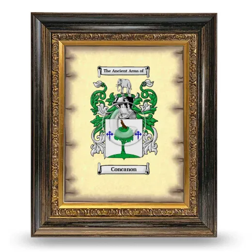 Concanon Coat of Arms Framed - Heirloom