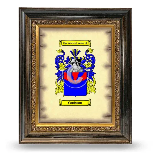 Coniston Coat of Arms Framed - Heirloom