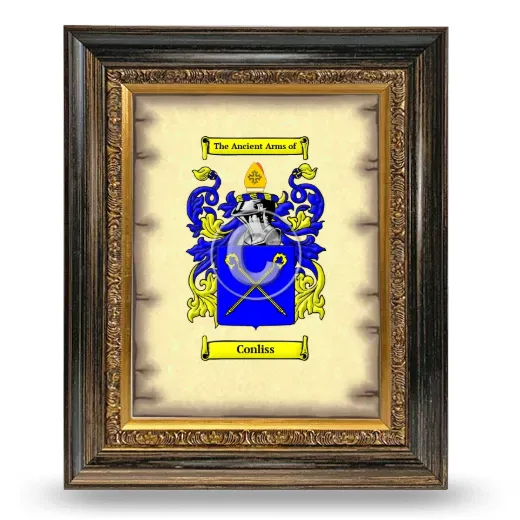 Conliss Coat of Arms Framed - Heirloom