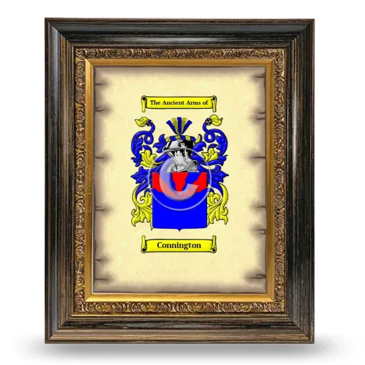 Connington Coat of Arms Framed - Heirloom
