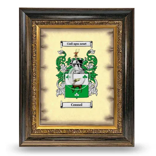 Connol Coat of Arms Framed - Heirloom