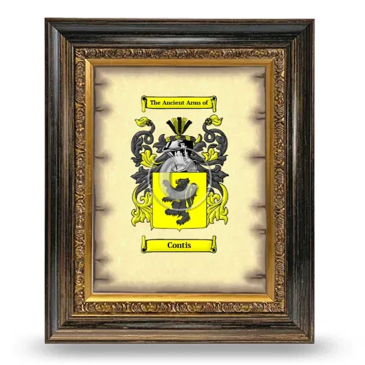 Contis Coat of Arms Framed - Heirloom