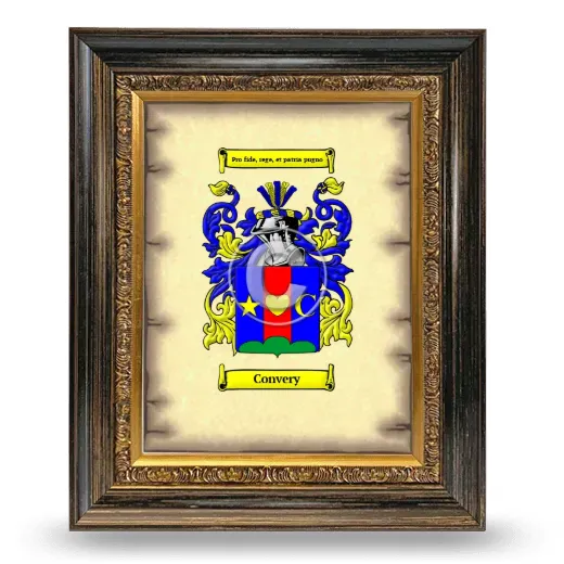 Convery Coat of Arms Framed - Heirloom