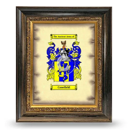 Cooefield Coat of Arms Framed - Heirloom