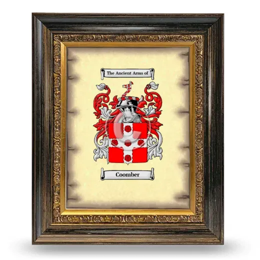 Coomber Coat of Arms Framed - Heirloom