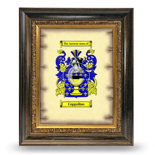 Coppolino Coat of Arms Framed - Heirloom