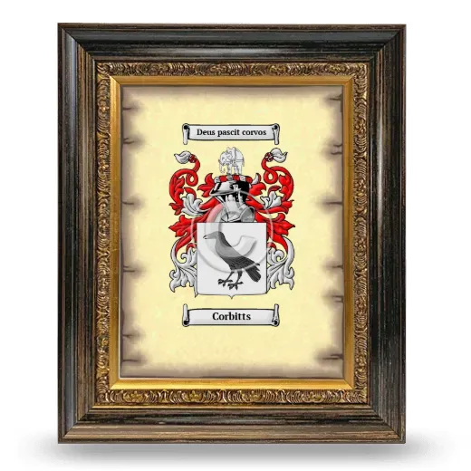 Corbitts Coat of Arms Framed - Heirloom
