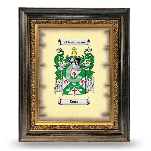 Corse Coat of Arms Framed - Heirloom