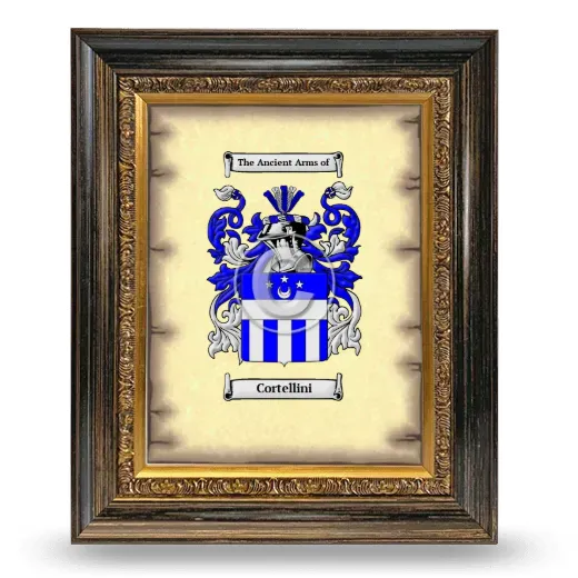 Cortellini Coat of Arms Framed - Heirloom