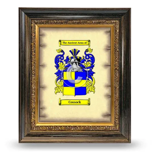 Cossock Coat of Arms Framed - Heirloom